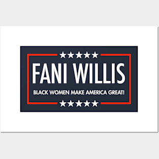 Fani Willis - Black Women Make America Great (blue) Posters and Art